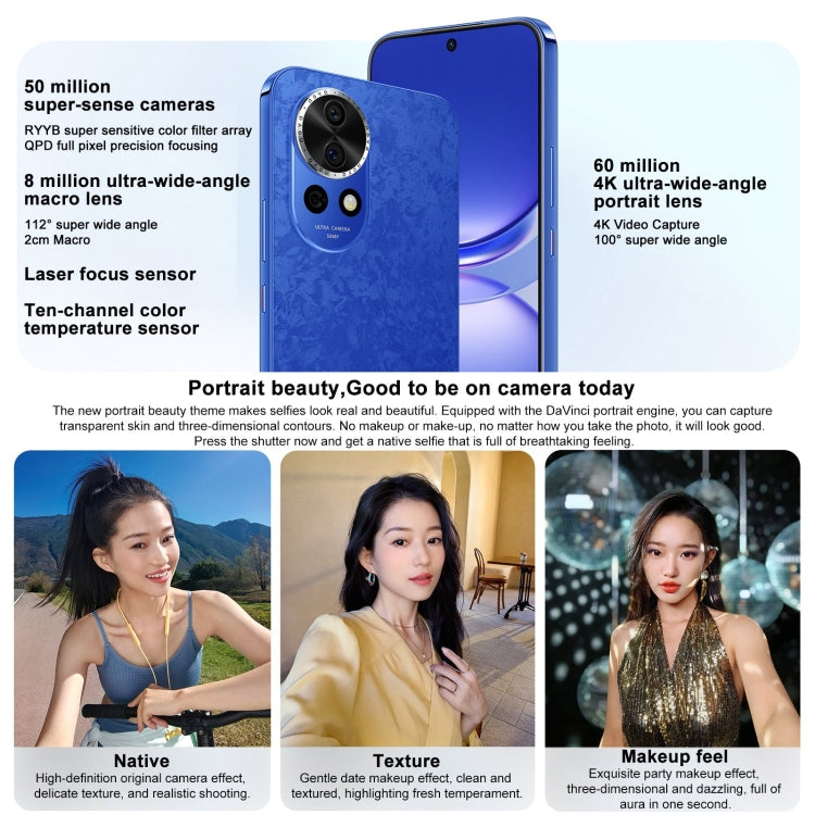 Huawei nova 12, 8GB+512GB, Screen Fingerprint Identification, 6.7 inch HarmonyOS 4.0 Octa Core, Network: 4G, NFC, OTG, Not Support Google Play(White) - Huawei Mate & P by Huawei | Online Shopping UK | buy2fix