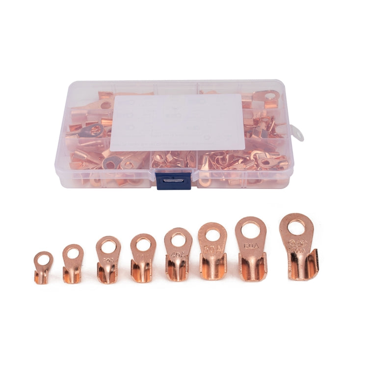 185 PCS Icstation Open Barrel Pure Copper Ring Lug Wire Crimp Terminals Assortment Kit - In Car by buy2fix | Online Shopping UK | buy2fix