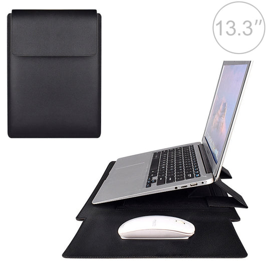 PU05 Sleeve Leather Case Carrying Bag for 13.3 inch Laptop(Black) - 13.3 inch by buy2fix | Online Shopping UK | buy2fix