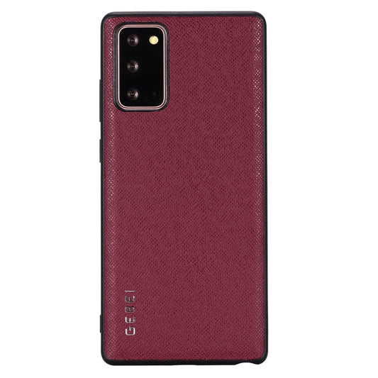 For Samsung Galaxy Note 20 GEBEI Full-coverage Shockproof Leather Protective Case(Red) - Galaxy Note20 Cases by GEBEI | Online Shopping UK | buy2fix