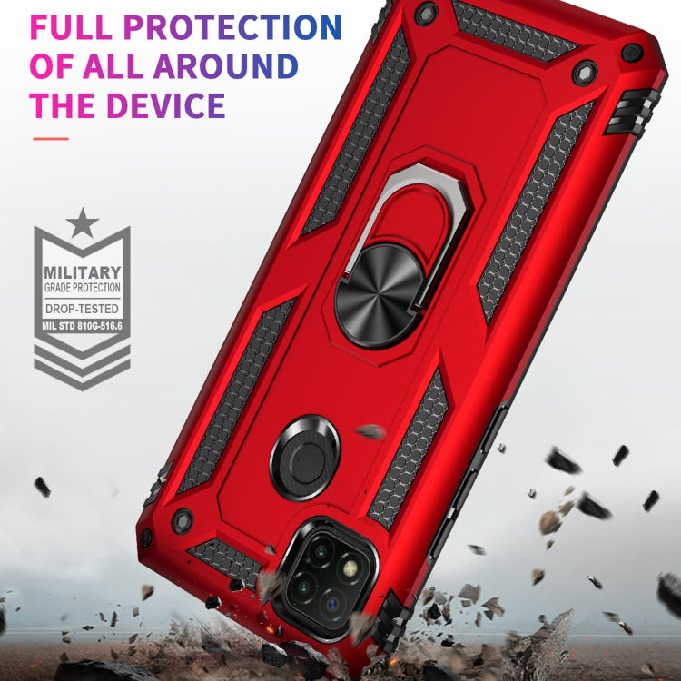 For Xiaomi Redmi 9C Shockproof TPU + PC Protective Case with 360 Degree Rotating Holder(Gold) - Xiaomi Accessories by buy2fix | Online Shopping UK | buy2fix