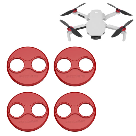 Sunnylife Dust-proof Waterproof Aluminum Alloy Motor Cover for DJI Mini 3 Pro/Mavic Mini/Mini SE(Red) - DJI & GoPro Accessories by buy2fix | Online Shopping UK | buy2fix