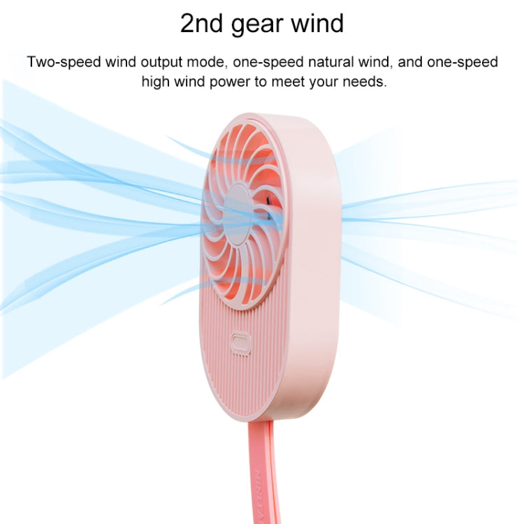 LLD-17 0.7-1.2W Ice Cream Shape Portable 2 Speed Control USB Charging Handheld Fan with Lanyard (Green) - Consumer Electronics by buy2fix | Online Shopping UK | buy2fix