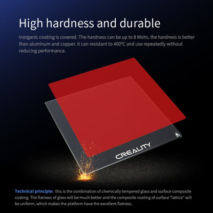 Creality Carborundum Glass Plate Platform Heated Bed Build Surface for Ender-3 3D Printer Part - Consumer Electronics by Creality | Online Shopping UK | buy2fix