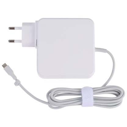 87W USB-C / Type-C Power Adapter Portable Charger with 1.8m Charging Cable, EU Plug(White) - USB Charger by buy2fix | Online Shopping UK | buy2fix