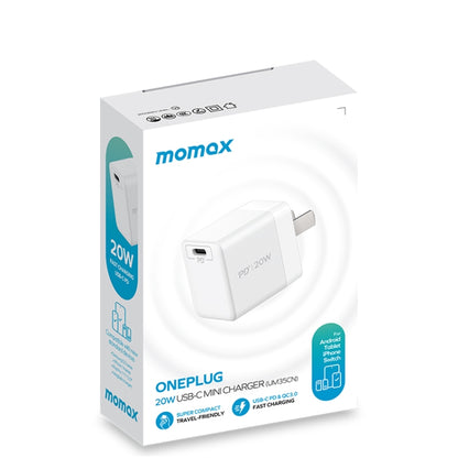 MOMAX UM35 PD 20W USB-C / Type-C Fast Charger Power Adapter, CN Plug(Black) -  by MOMAX | Online Shopping UK | buy2fix