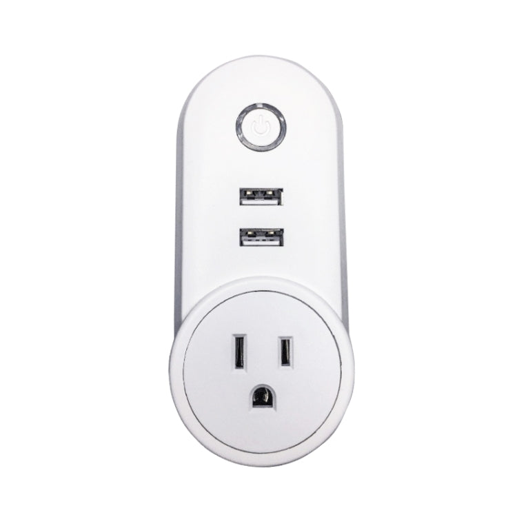 SA-002 2 USB Ports + 1 US Socket WiFi Smart Power Plug Socket, Compatible with Alexa and Google Home, AC 110V-230V, US Plug - Consumer Electronics by buy2fix | Online Shopping UK | buy2fix