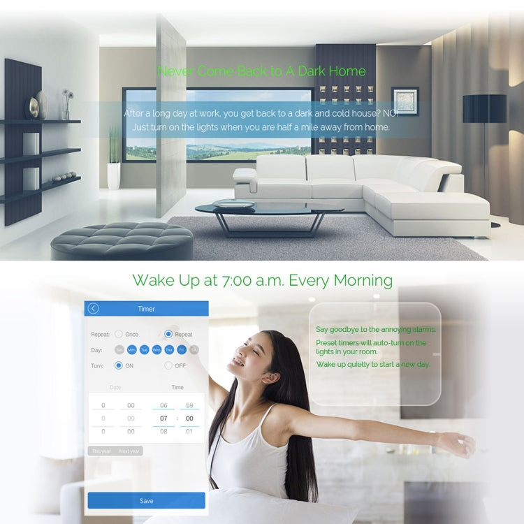 WS-EU-02 EWeLink APP & Touch Control 2A 2 Gangs Tempered Glass Panel Smart Wall Switch, AC 90V-250V, EU Plug - Consumer Electronics by buy2fix | Online Shopping UK | buy2fix