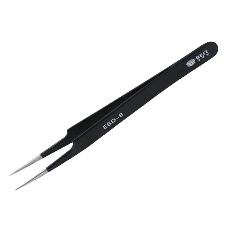 BEST BST-09 Precision Anti-static ESD Stainless Steel Tweezers - Tweezers by BEST | Online Shopping UK | buy2fix