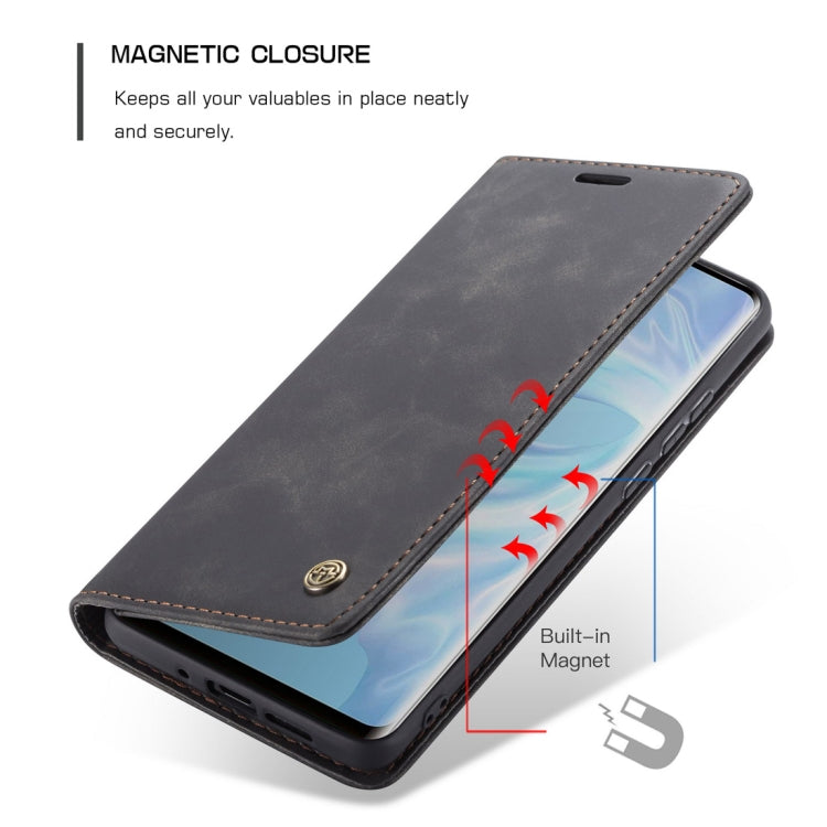 CaseMe-013 Multifunctional Retro Frosted Horizontal Flip Leather Case for Huawei P30 Pro, with Card Slot & Holder & Wallet (Black) - Mobile Accessories by CaseMe | Online Shopping UK | buy2fix