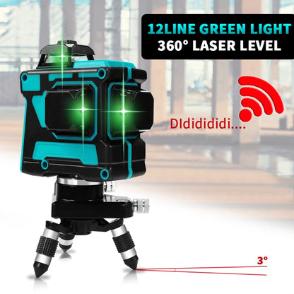 Hilda LS055 Laser Level 12 Lines 3D Self-leveling 360 Cross Horizontal Vertical Level Green Beam - Consumer Electronics by buy2fix | Online Shopping UK | buy2fix