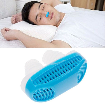 2 in 1 ABS Silicone Anti Snoring Air Purifier (Blue) - Anti Snoring Tools by buy2fix | Online Shopping UK | buy2fix