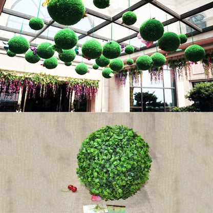 Artificial Aglaia Odorata Plant Ball Topiary Wedding Event Home Outdoor Decoration Hanging Ornament, Diameter: 4.7 inch - Home & Garden by buy2fix | Online Shopping UK | buy2fix