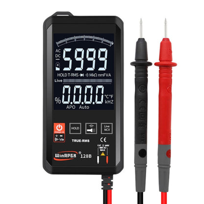 HY128B Reverse Display Screen Ultra-thin Touch Smart Digital Multimeter Fully Automatic High Precision True Effective Value Multimeter - Consumer Electronics by buy2fix | Online Shopping UK | buy2fix