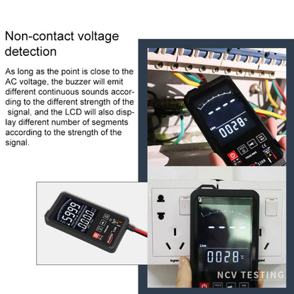 HY128C Color Screen Ultra-thin Touch Smart Digital Multimeter Fully Automatic High Precision True Effective Value Multimeter - Consumer Electronics by buy2fix | Online Shopping UK | buy2fix