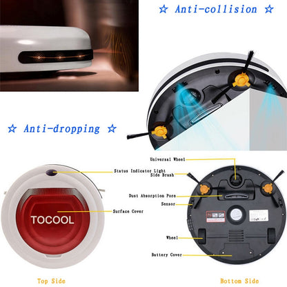 TOCOOL TC-350 Smart Vacuum Cleaner Household Sweeping Cleaning Robot with Remote Control(Purple) - Robot Vacuum Cleaner by TOCOOL | Online Shopping UK | buy2fix