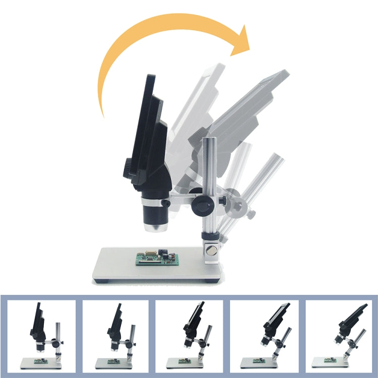 G1200 7 inch LCD Screen 1200X Portable Electronic Digital Desktop Stand Microscope, EU Plug - Consumer Electronics by buy2fix | Online Shopping UK | buy2fix