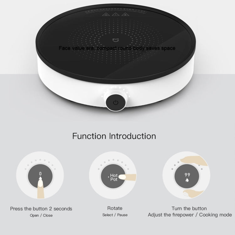 Original Xiaomi Mijia 2100W 9 Grades Youth Edition Smart Induction Cooker(Black White) - Home & Garden by Xiaomi | Online Shopping UK | buy2fix