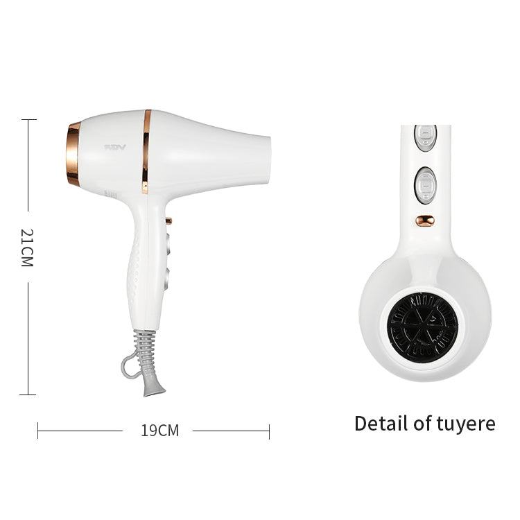 VGR V-414 2200W Negative Ion Hair Dryers with 6 Gear Adjustment, Plug Type: EU Plug(White) - Home & Garden by VGR | Online Shopping UK | buy2fix