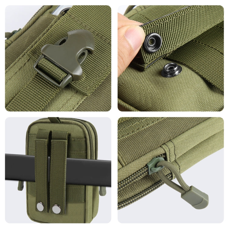 HAWEEL Hiking Belt Waist Bag Outdoor Sport Motorcycle Bag 7.0 inch Phone Pouch (Army Green) - Waist Bags by HAWEEL | Online Shopping UK | buy2fix