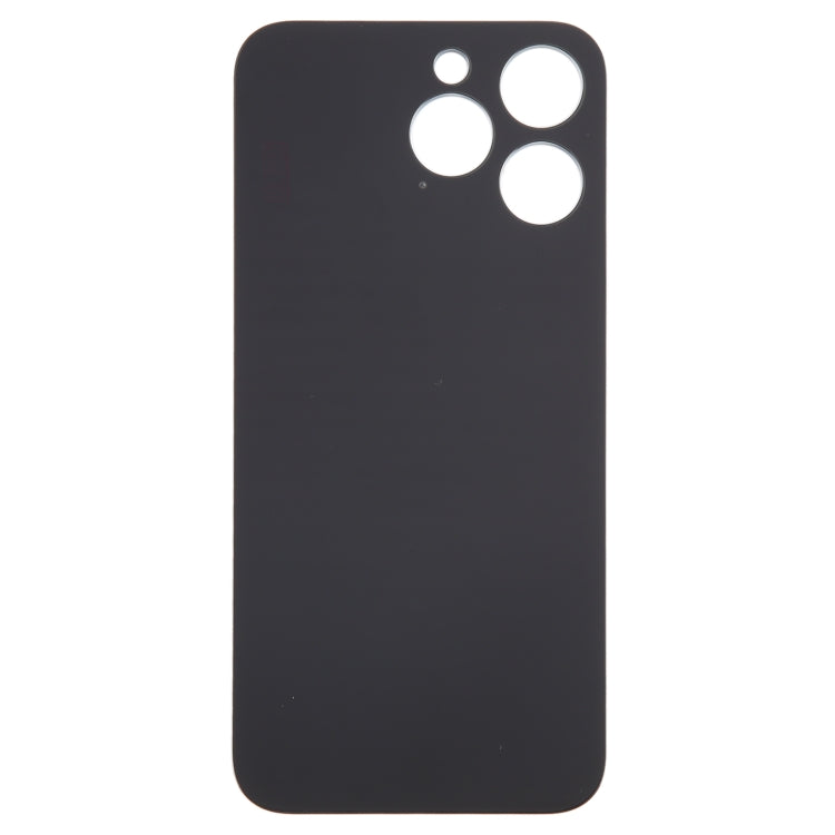 For iPhone 15 Pro Max Glass Battery Back Cover(Black) -  by buy2fix | Online Shopping UK | buy2fix