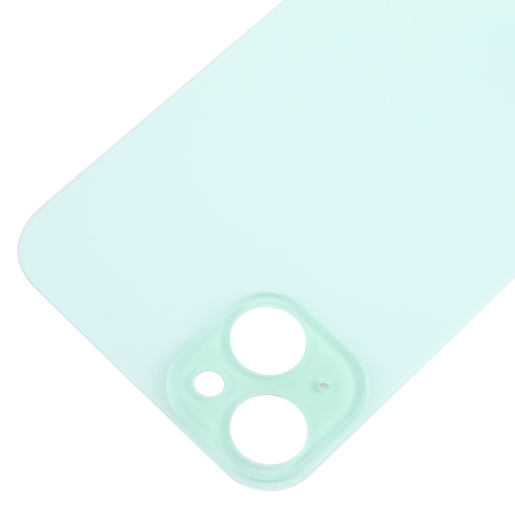 For iPhone 15 Plus Easy Replacement Big Camera Hole Glass Back Battery Cover(Green) -  by buy2fix | Online Shopping UK | buy2fix