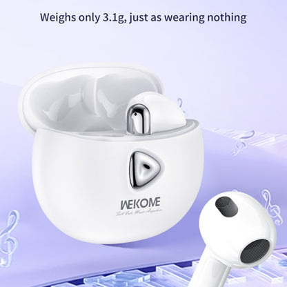 WK V53 Dot Color Series TWS Wireless Bluetooth Noise Canceling Earphones (White) - TWS Earphone by WK | Online Shopping UK | buy2fix