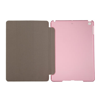 For iPad 9.7 (2018) & iPad 9.7 inch (2017) & iPad Air Silk Texture Horizontal Flip Leather Case with Three-folding Holder(Magenta) - Apple Accessories by buy2fix | Online Shopping UK | buy2fix