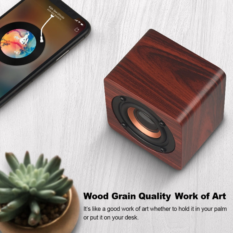 Q1 Wooden Mini Portable Mega Bass Wireless Bluetooth Speaker(Yellow) - Mini Speaker by buy2fix | Online Shopping UK | buy2fix