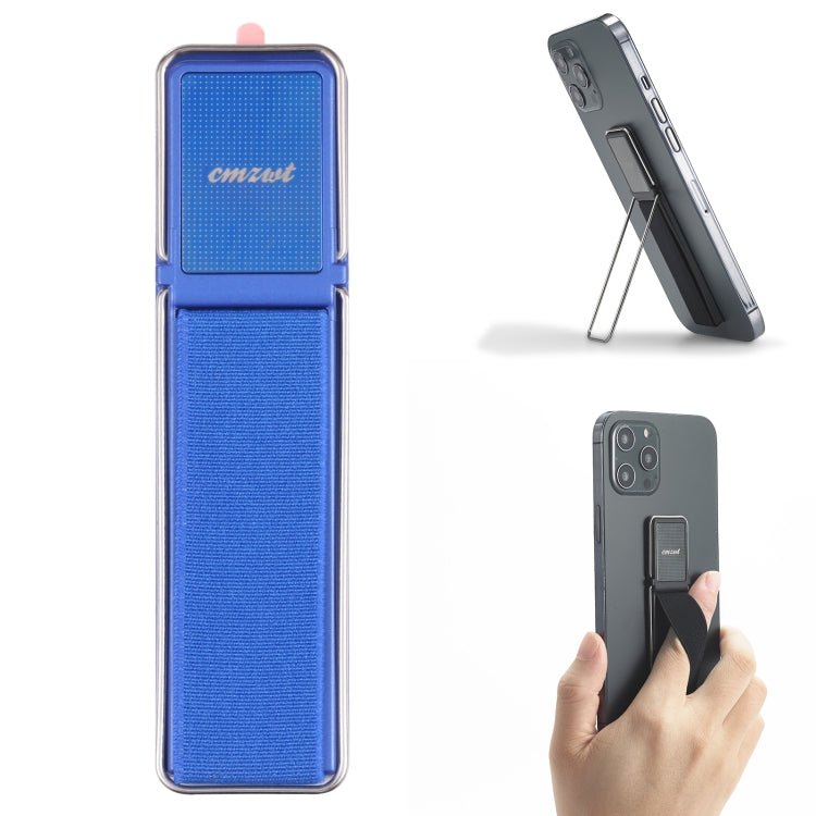cmzwt CPS-030 Adjustable Folding Magnetic Mobile Phone Holder Bracket with Grip (Blue) - Hand-Sticking Bracket by buy2fix | Online Shopping UK | buy2fix
