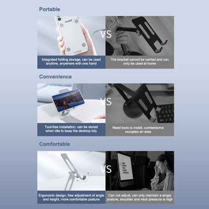 ORICO LST-S1 Foldable Desktop Mobile Phone Holder Bracket - Desktop Holder by ORICO | Online Shopping UK | buy2fix