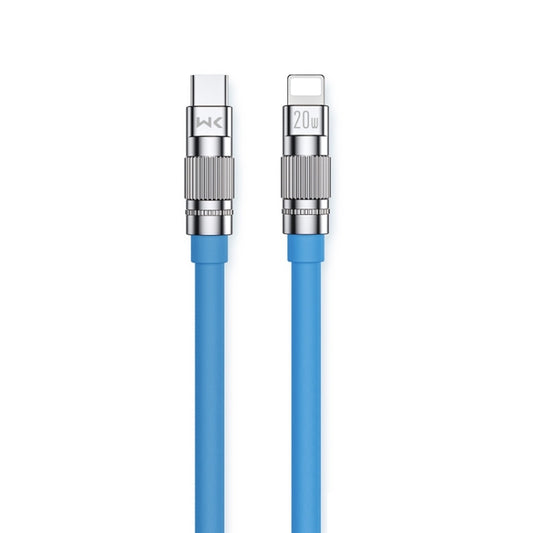 WK WDC-187 Qjie Series 20W USB-C/Type-C to 8 Pin Fast Charge Data Cable, Length: 1m(Blue) - 2 in 1 Cable by WK | Online Shopping UK | buy2fix