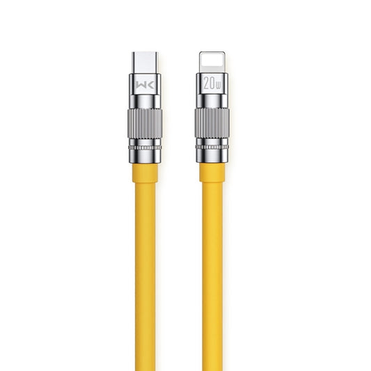 WK WDC-187 Qjie Series 20W USB-C/Type-C to 8 Pin Fast Charge Data Cable, Length: 1m(Yellow) - 2 in 1 Cable by WK | Online Shopping UK | buy2fix