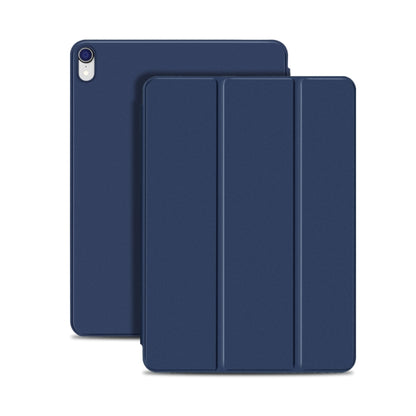 Horizontal Flip Ultra-thin Double-sided Clip Magnetic PU Leather Case for iPad Pro 11 inch (2018) / iPad Air (2020) 10.9, with Three-folding Holder & Sleep / Wake-up Function(Dark Blue) - iPad Pro 11 (2018) Cases by buy2fix | Online Shopping UK | buy2fix