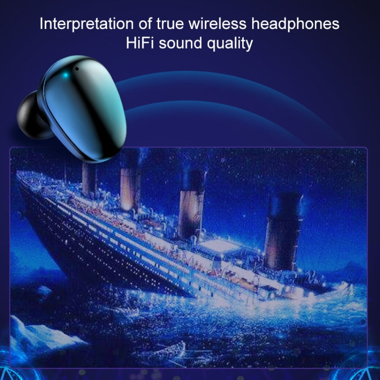 X7 TWS V5.0 Binaural Wireless Stereo Bluetooth Headset with Charging Case and Digital Display(Black) - TWS Earphone by buy2fix | Online Shopping UK | buy2fix