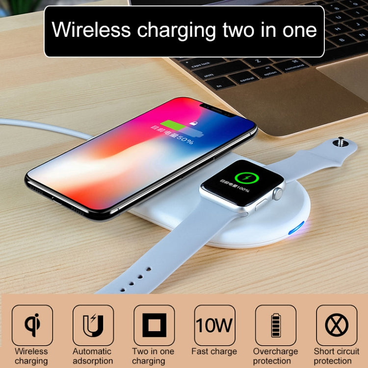X10 Qi Standard Quick Wireless Charger 7.5W / 10W, For iPhone, Galaxy, Xiaomi, Google, LG, Watch and other QI Standard Smart Phones(White) - Apple Accessories by buy2fix | Online Shopping UK | buy2fix