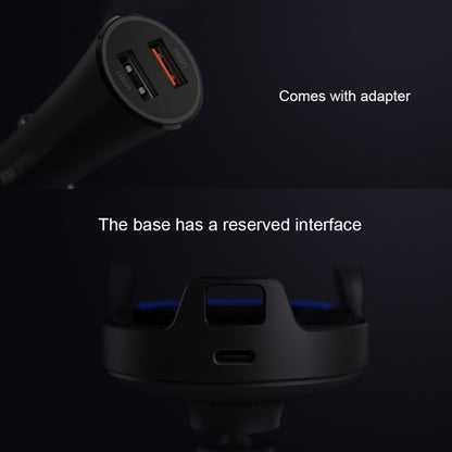 Original Xiaomi 20W Car Mount Qi Standard Wireless Charger(Black) - Car Holders by Xiaomi | Online Shopping UK | buy2fix