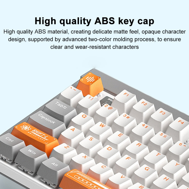 AULA F3050 2.4G Wireless Dual Mode Mechanical Keyboard,Green Shaft (Green) - Wireless Keyboard by AULA | Online Shopping UK | buy2fix