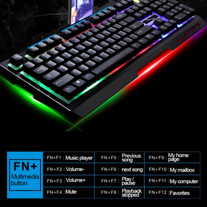 ZGB G700 104 Keys USB Wired Mechanical Feel Glowing Metal Panel Suspension Gaming Keyboard with Phone Holder(Black) - Wired Keyboard by buy2fix | Online Shopping UK | buy2fix