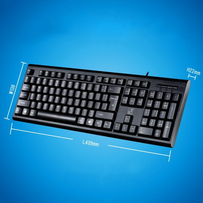 ZGB Q9 104 Keys USB Wired Grid Texture General Gaming Office Keyboard(Black) - Wired Keyboard by buy2fix | Online Shopping UK | buy2fix