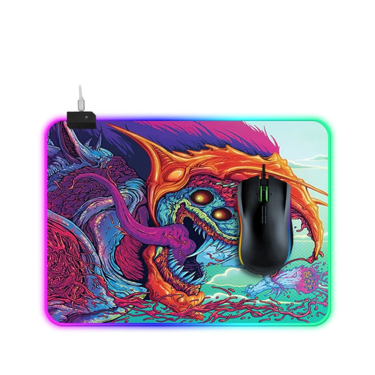 Computer Monster Pattern Illuminated Mouse Pad, Size: 35 x 25 x 0.4cm - Mouse Pads by buy2fix | Online Shopping UK | buy2fix