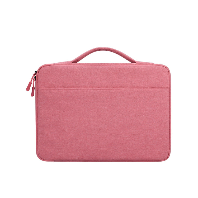 Oxford Cloth Waterproof Laptop Handbag for 15.6 inch Laptops, with Trunk Trolley Strap(Pink) - 15.6 - 17 inch by buy2fix | Online Shopping UK | buy2fix