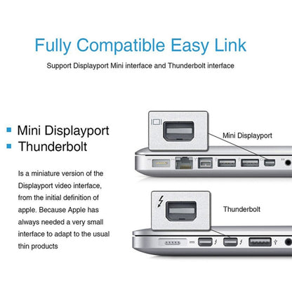 1080P Mini DisplayPort to VGA Cable Adapter (White) -  by buy2fix | Online Shopping UK | buy2fix