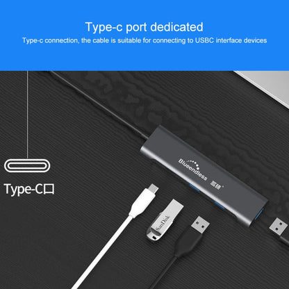 Blueendless 4 In 1 Multi-function Type-C / USB-C to HDMI + PD + Dual USB 3.0 HUB Expansion Dock - Computer & Networking by Blueendless | Online Shopping UK | buy2fix