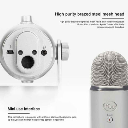 Logitech Blue Yeti USB Condenser Microphone(Black) - Microphone by Logitech | Online Shopping UK | buy2fix