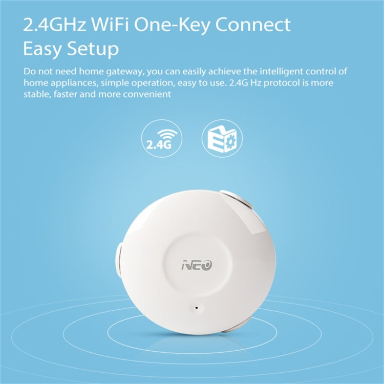 NEO NAS-WS02W WiFi Water Sensor & Flood Detector, Support Android / IOS systems - Security by buy2fix | Online Shopping UK | buy2fix