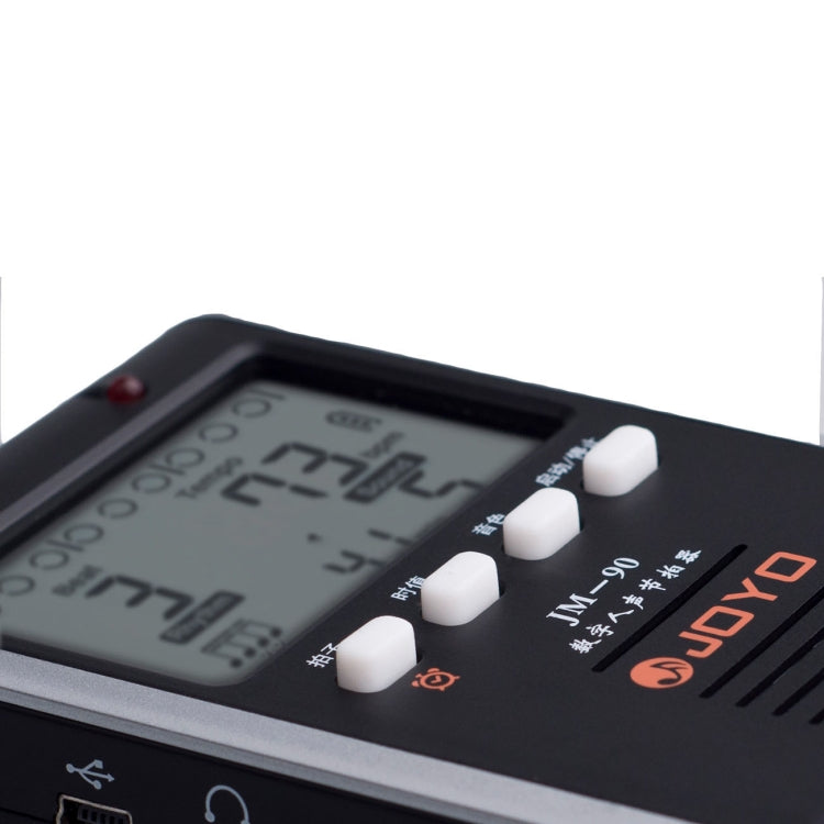 JOYO JM-90 Mini Portable Rechargeable Clip-on LED Indicator Electronic Digital Metronome Tone Generator Tuner for Guitar Violin Ukulele(Black) - Stringed Instruments by JOYO | Online Shopping UK | buy2fix