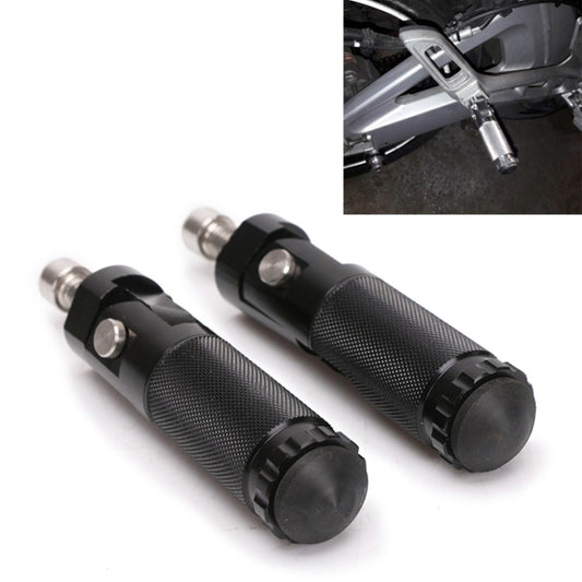 Speedpark 1 Pair Universal Folding Footrests Footpegs Foot Rests Pegs Rear Pedals Set 8mm Install Bolts (Black) - Others by Speedpark | Online Shopping UK | buy2fix