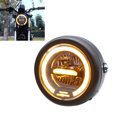 Motorcycle 5.75 inch Harley Headlight Retro Lamp LED Light Modification Accessories (Yellow) - Headlights by buy2fix | Online Shopping UK | buy2fix