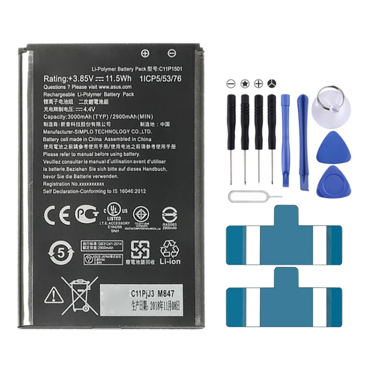 2900mAh C11P1501 Li-Polymer Battery for Asus ZenFone 2 Laser / Zenfone Selfie ZD551KL ZE601KL ZE550KL - Others by buy2fix | Online Shopping UK | buy2fix